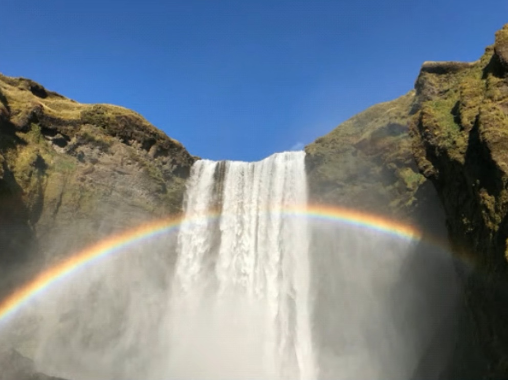 Skógafoss Sign Board