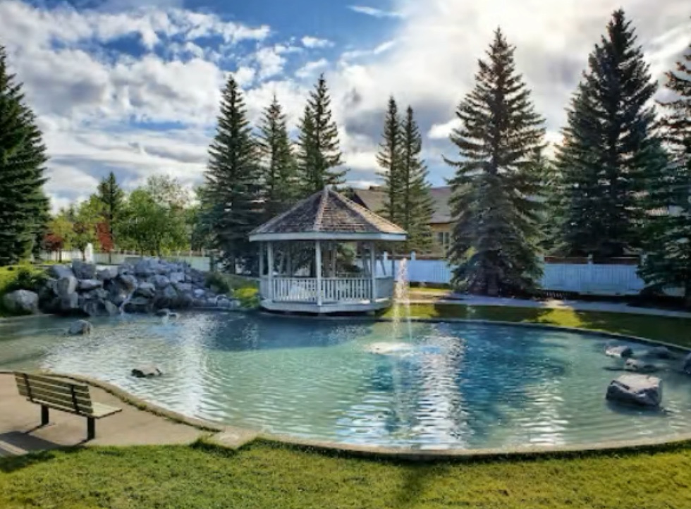 Gazebo by the Waterfall