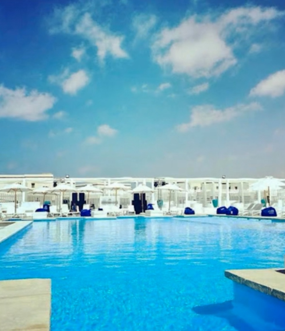 White swimming pool at N Phase amwaj