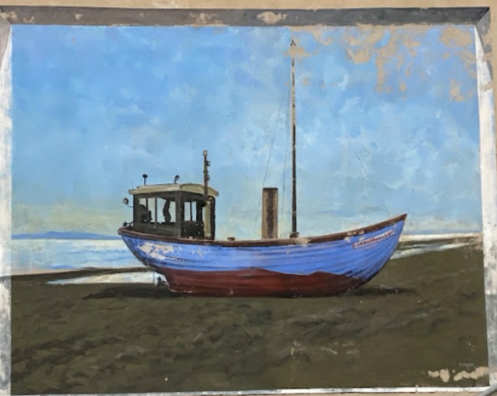 Blue Fishing Boat