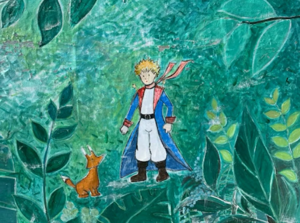 카페 둘다섯 어린왕자 벽화