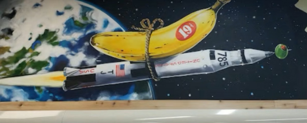Trader Joe's NASA Produce Mural