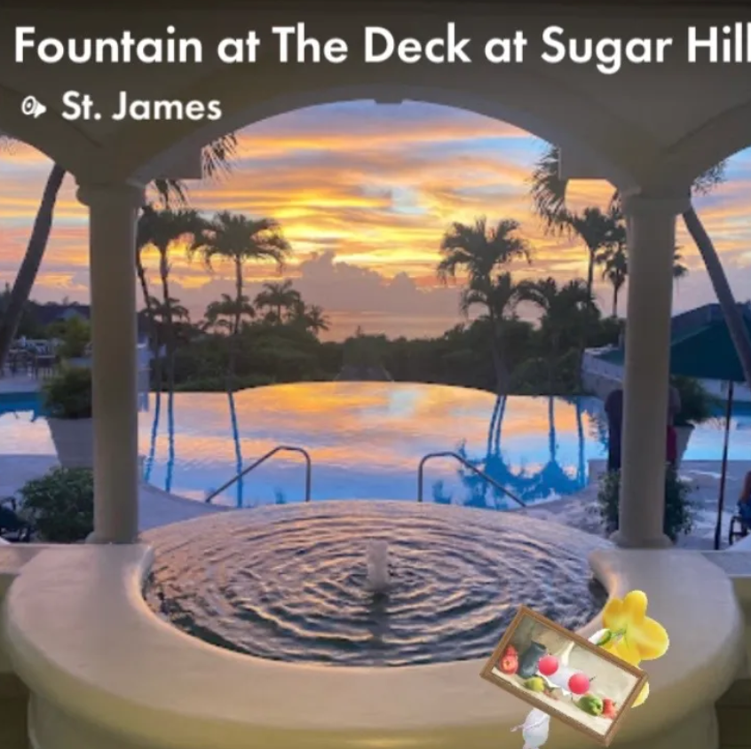 Fountain at The Deck at Sugar Hill