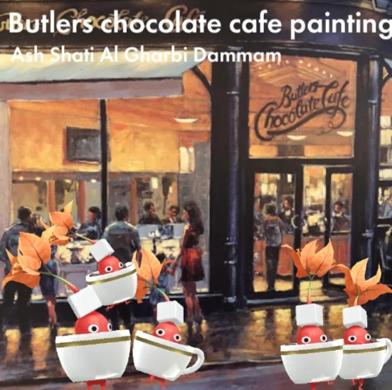 Butlers chocolate cafe painting