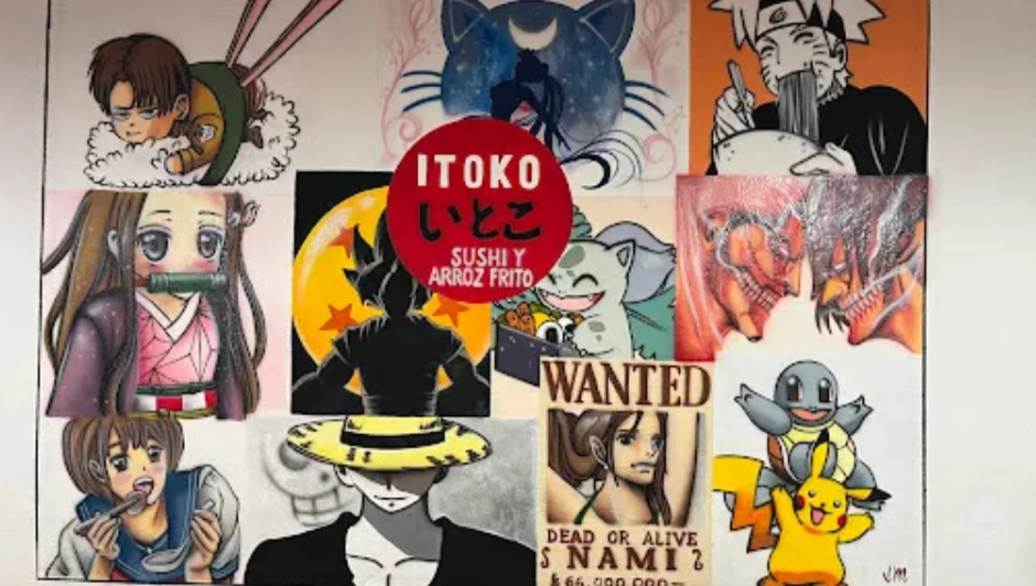 Mural “Los mejores animes”