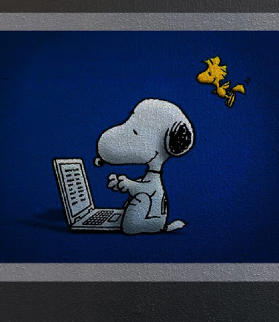 Grafite " Soopy Trabalhando”