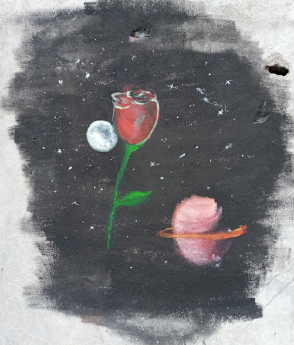 Fresque mural salle d'exposition Port Ouest