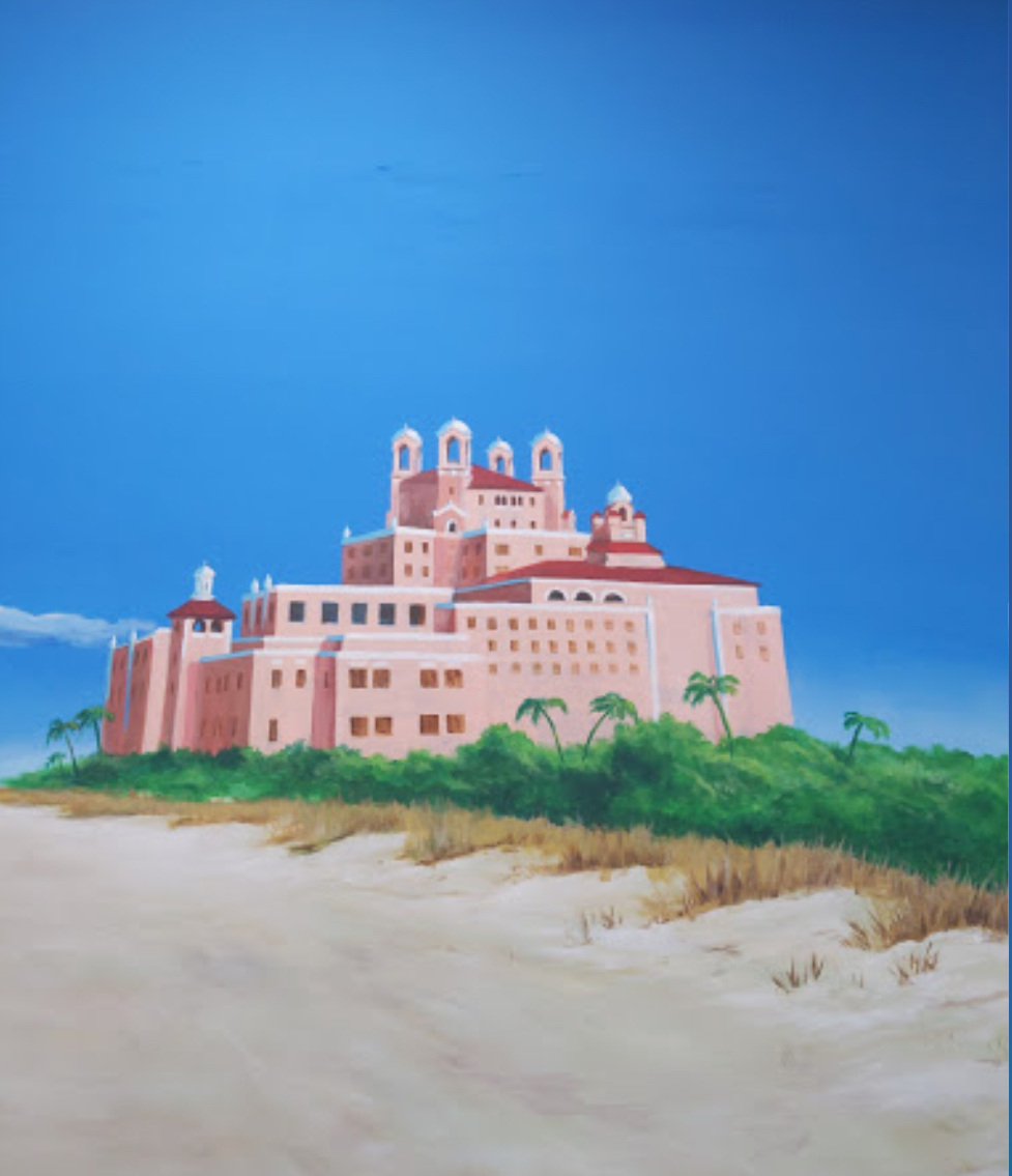 Beach Side Castle Mural