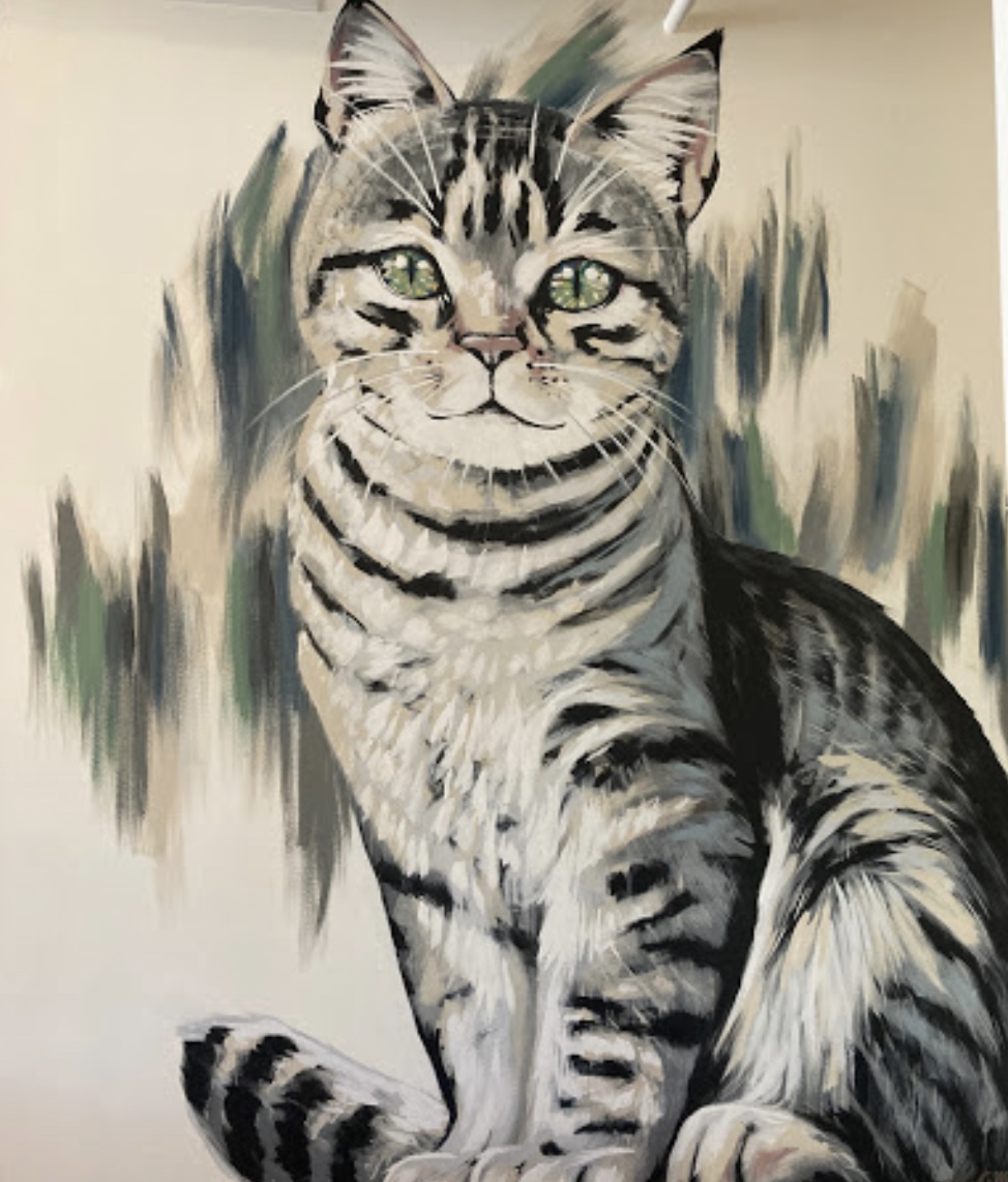 Cat Cafe Mural