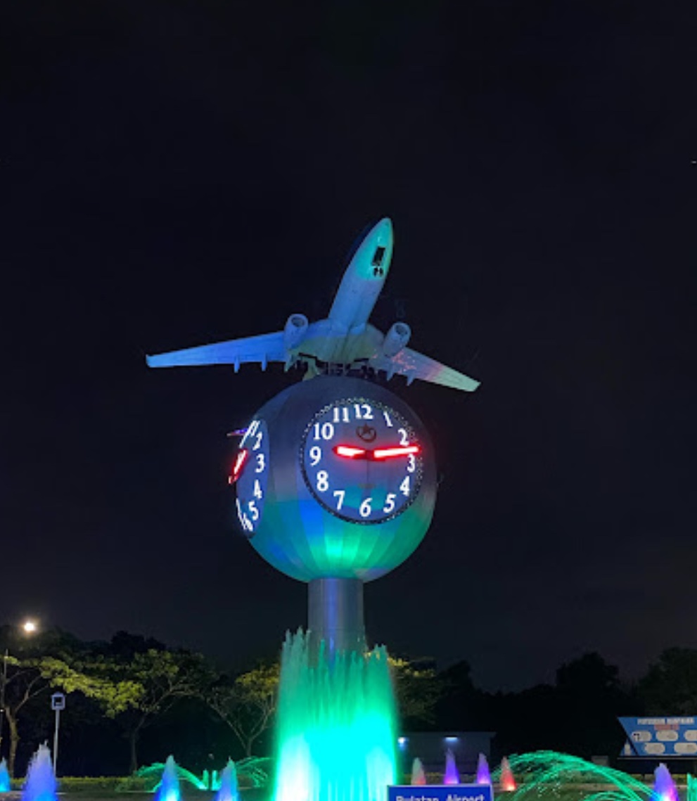 Plane Clock tower