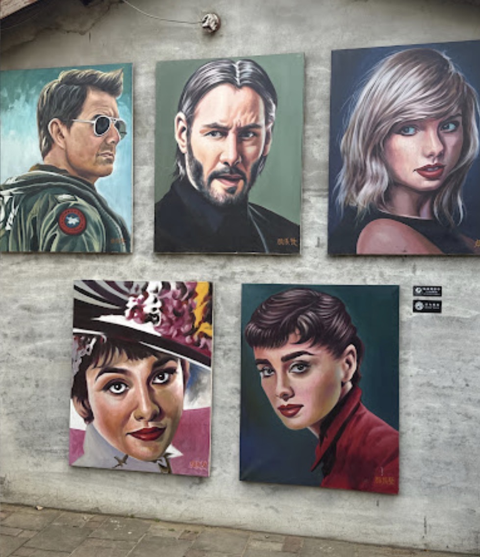 顏振發老師手繪人像