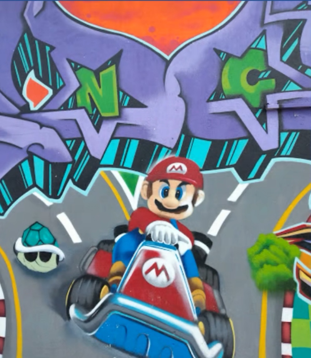 Mural Mario Kart