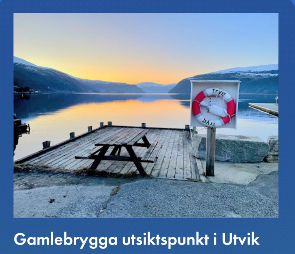 Gamlebrygga utsiktspunkt i Utvik