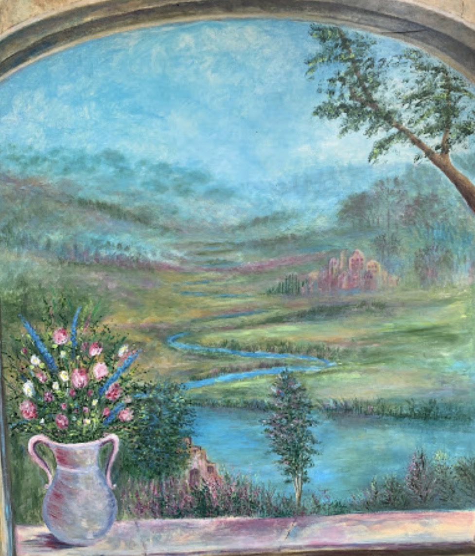 Natural landscape mural