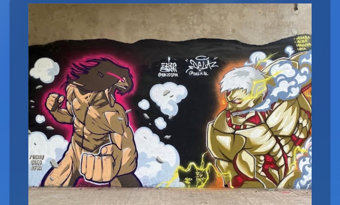 Arte urbano ataque a los titanes