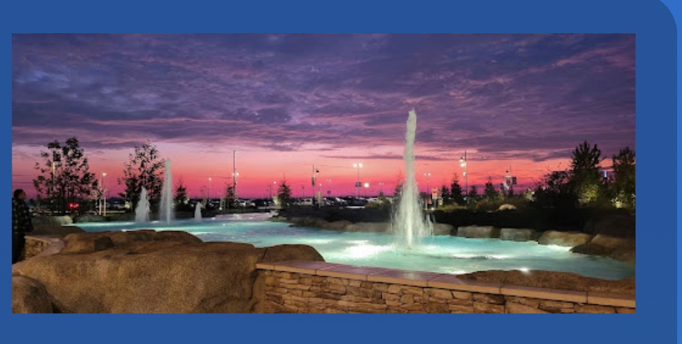 Water Fountain at Eagle Mountain Casino