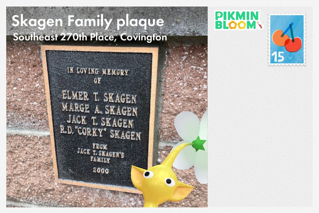 Skagen Family plaque