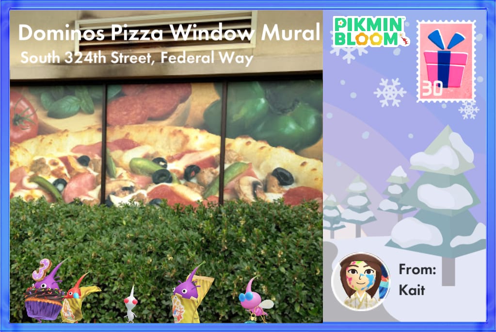 Dominos Pizza Window Mural