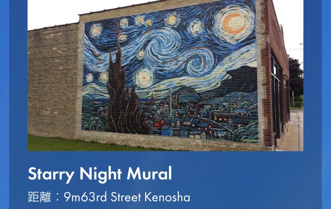 Starry night mural