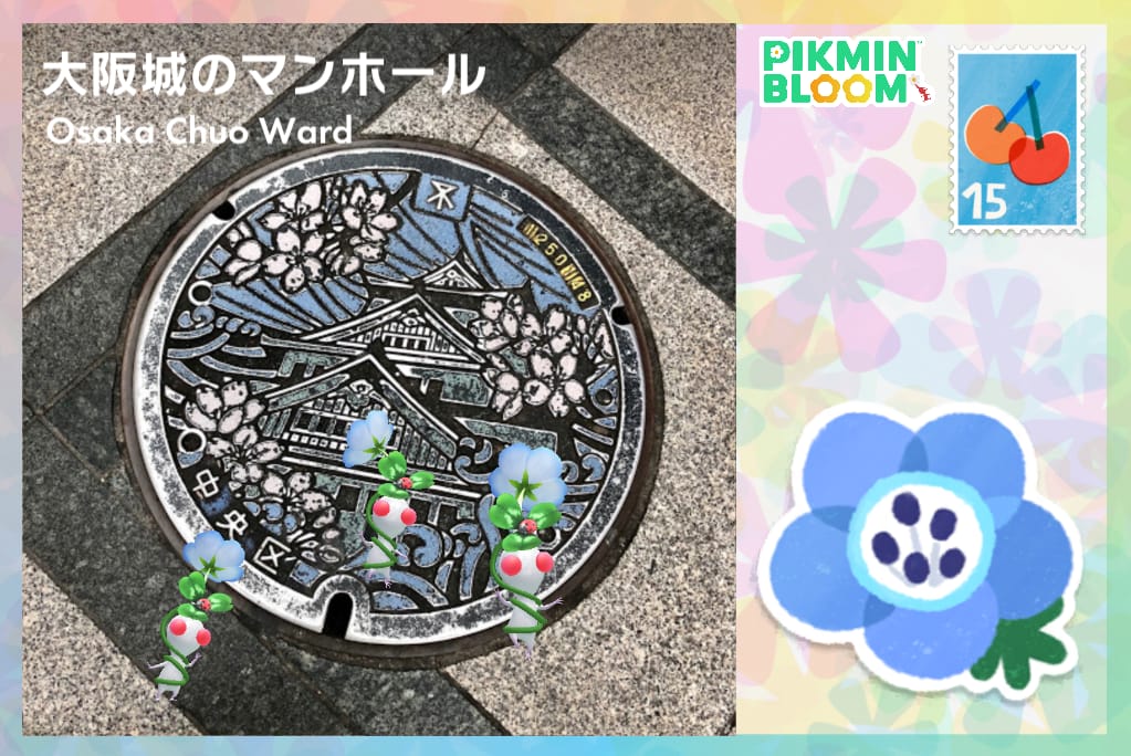 大阪城のマンホール